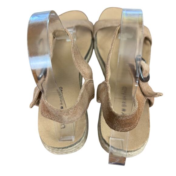 Lucky Brand Gabrien Suede Leather Espadrille Ankle Strap Sandals Shoes sz 9 M - Picture 10 of 16